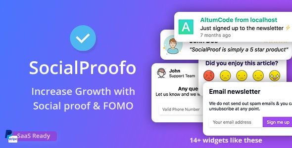 66socialproof – Social Proof  FOMO Widgets Notifications 40.0.0 [Regular License]