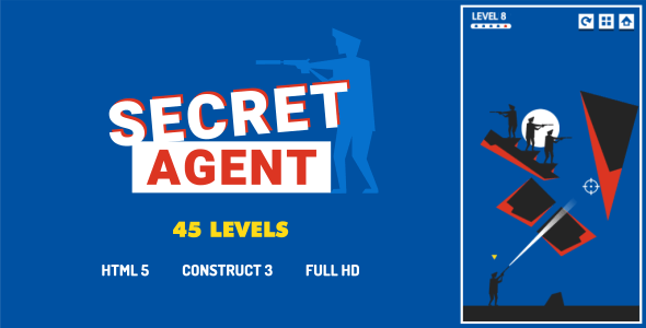 Secret Agent – HTML5 Game (Construct3)