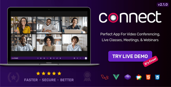 Connect – Video Conference, Online Meetings, Live Class & Webinar, Whiteboard, Live Chat 2.6.0