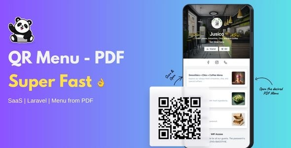 QR Menu – PDF. SaaS script for easy online menu