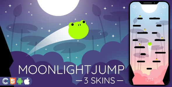 MoonLight Jump – HTML5 Game, Construct 3