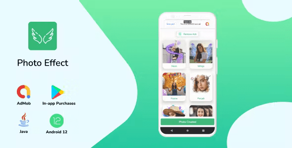 Photo Effect (AdMob + In-app Purchases)