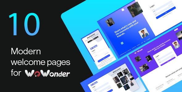 Wonderful – The Ultimate Welcome Page Themes For WoWonder