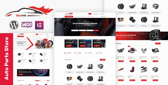 Sayara | Auto Parts Store WooCommerce WordPress Theme 1.2.3