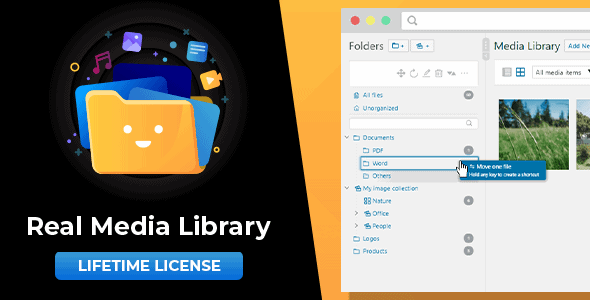 Real Media Library: Media Library Folder & File Manager for Media Management in WordPress