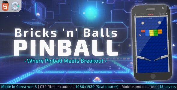 Bricks Balls Pinball – HTML5 Arcade game