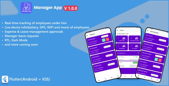 Manager App For Field Manager SaaS & non SaaS | Employee tracking application 1.3.2