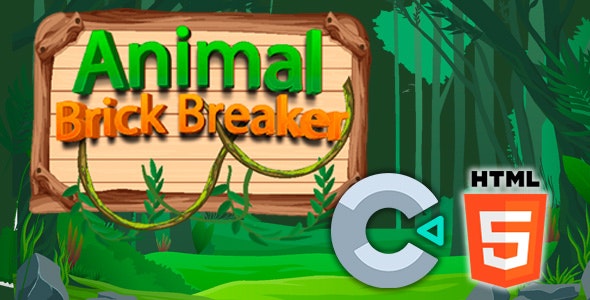 Animal Brick Breaker – HTML5 Game – C3P