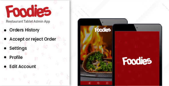 Foodies – Android Native Order Taking Restaurant App