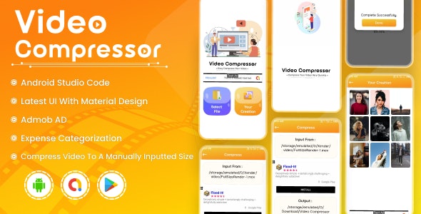 Video Compressor – Video Resizer – Video Size Manager – Android – Admob Ads