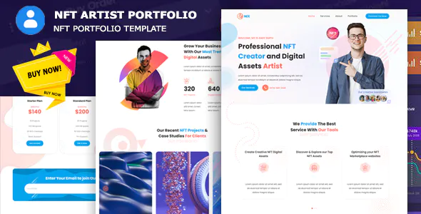 Nero – NFT Artist Portfolio Template