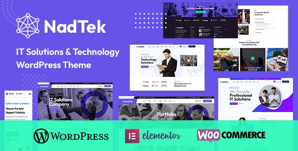 NadTek – IT Solutions  Technology WordPress Theme 1.0.4