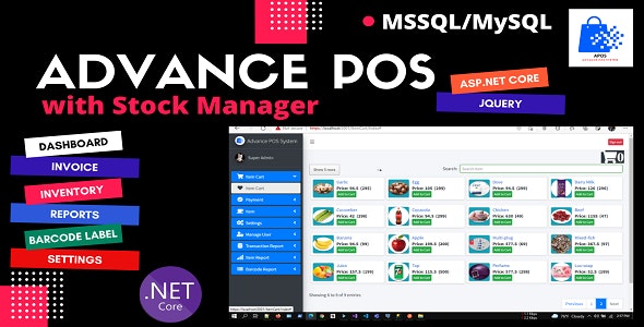 Advance POS System with Stock Manager | ASP.NET Core | EF Core | .NET Core 5.0