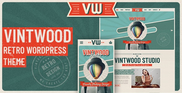 VintWood – a Vintage, Retro WordPress Theme