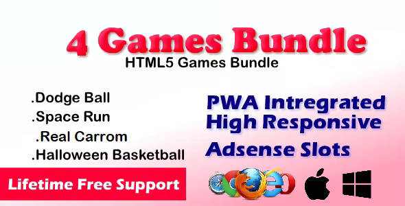 4Games Bundle – HTML5 PWA Game Portal Bundle