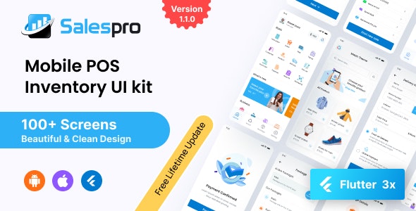 SalesPro -Flutter POS  Inventory Account  UI Kit