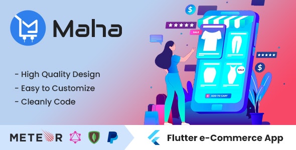 Maha – Ecommerce Flutter App