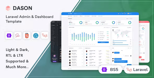 Dason – Laravel Admin & Dashboard Template