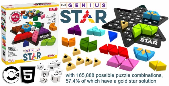 Genius Star (HTML5 Game – Construct 3)