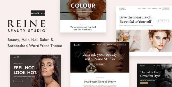 Reine – Barbershop Spa Salon Booking WordPress Theme