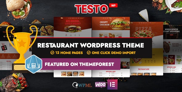 Testo – Restaurant Caffe WordPress Theme