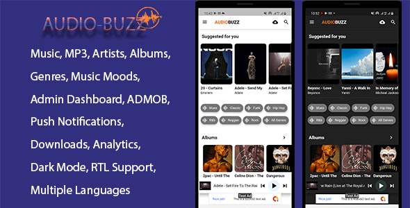 AudioBuzz – Flutter Music App for Android & IOS