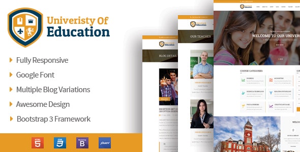 University of Education – Educational HTML5 Theme