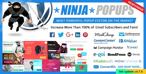 Popup Plugin for WordPress – Ninja Popups 4.7.7