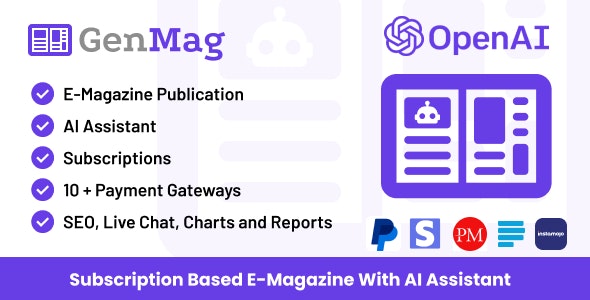 GenMag – E-Magazine with AI Assistant