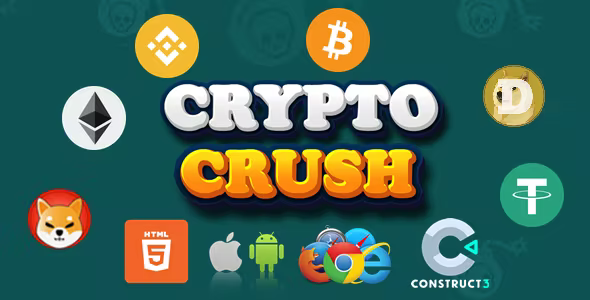 Crypto Crush – Crypto Game – HTML5/Mobile (C3p)