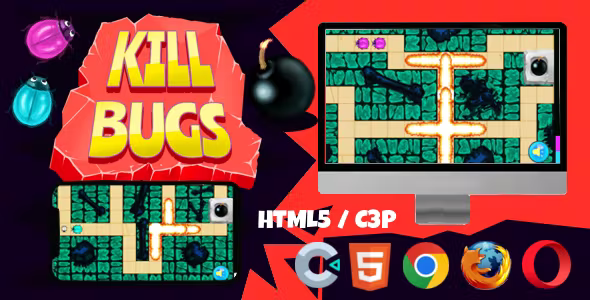 Kill Bugs – HTML5 game – Construct 3