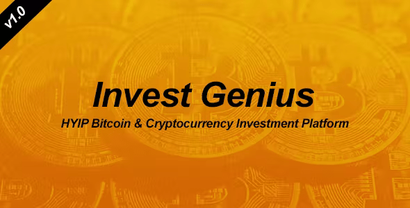 Invest Genius – Cryptocurrency HYIP Investment Platform