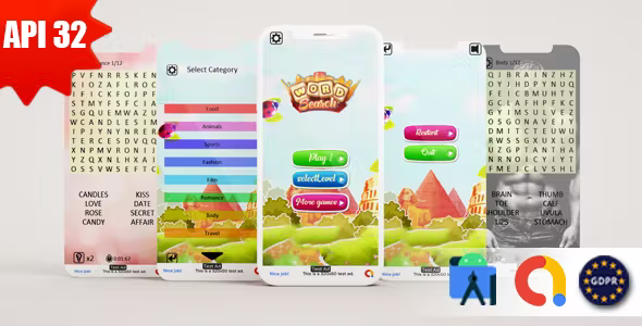Word Search (Admob + GDPR + Android Studio)