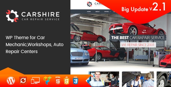 Car Shire || Auto Mechanic & Repair WordPress Theme 3.7