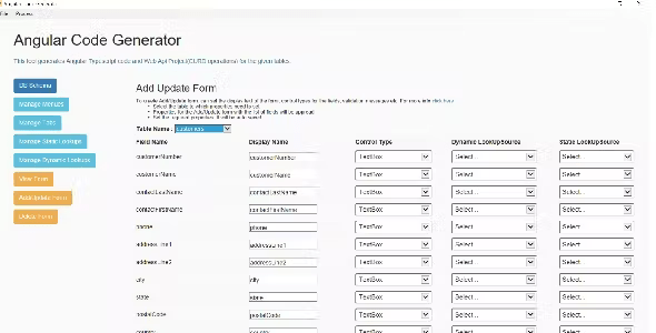 Code Generator for React/Vue/Angular+Apis NodeJs/.Net Core/Asp.net/Php+Databases MongoDB/MsSql/MySql