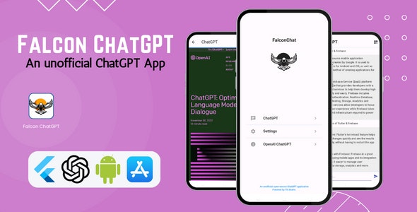 Falcon ChatGPT v1.0 | Flutter  OpenAI | Android  iOS