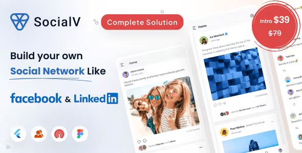 SocialV – Social Network Flutter App with BuddyPress (WordPress) Backend 8.0.2