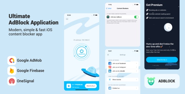 Ultimate AdBlock – iOS App Template