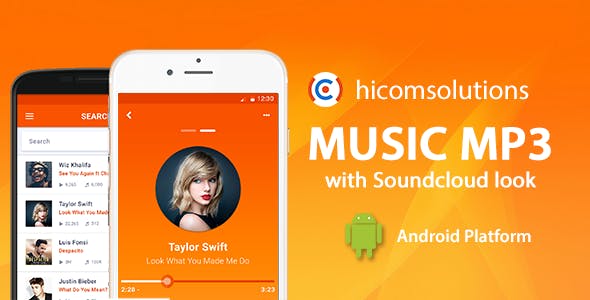 Music App with Soundcloud Look – Android App