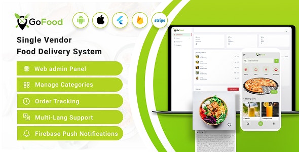GoFood Flutter : Single Vendor Ecommerce