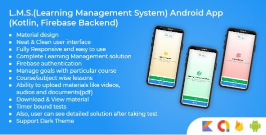 Learning Management System Android App Using Kotlin & Firebase