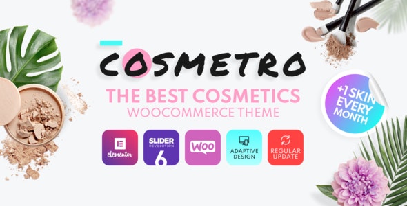 Cosmetro – Cosmetics Store Elementor WooCommerce Theme 4.0.6