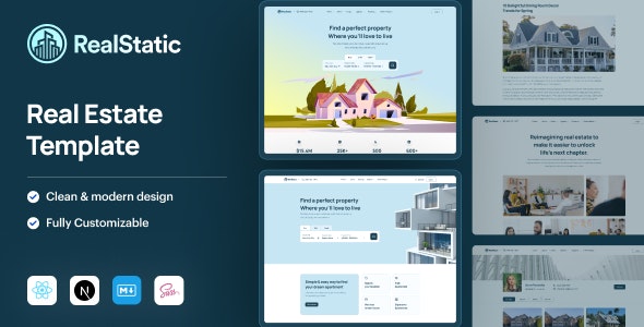 RealStatic | React Nextjs Real Estate Template