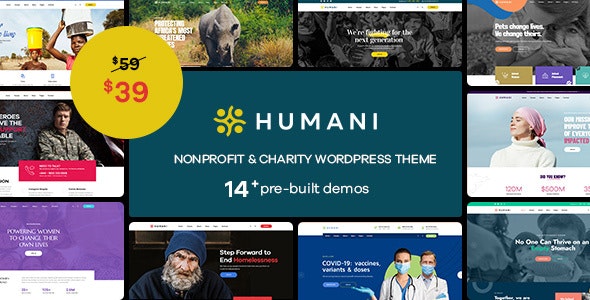 Humani – Nonprofit  Charity WordPress Theme