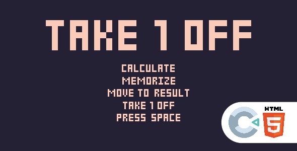 Take 1 Off – HTML5 – Construct 3