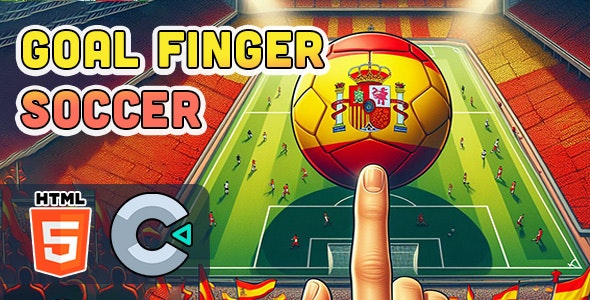 Goal Finger Soccer – HTML5 Game – C3P