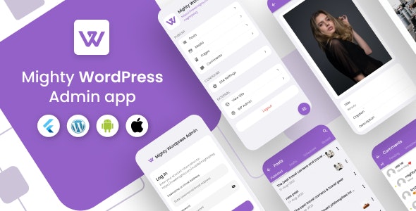 MightyAdmin – Flutter admin app for wordpress admin