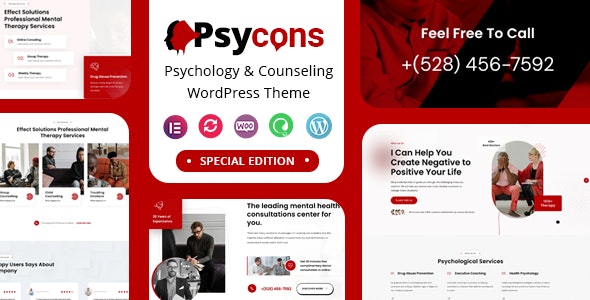 Psycon – Psychology  Counseling WordPress Theme