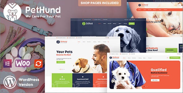 Pet Hund – Animals Shop  Veterinary WordPress Theme