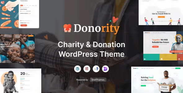 Donority – Charity  Donation WordPress Theme